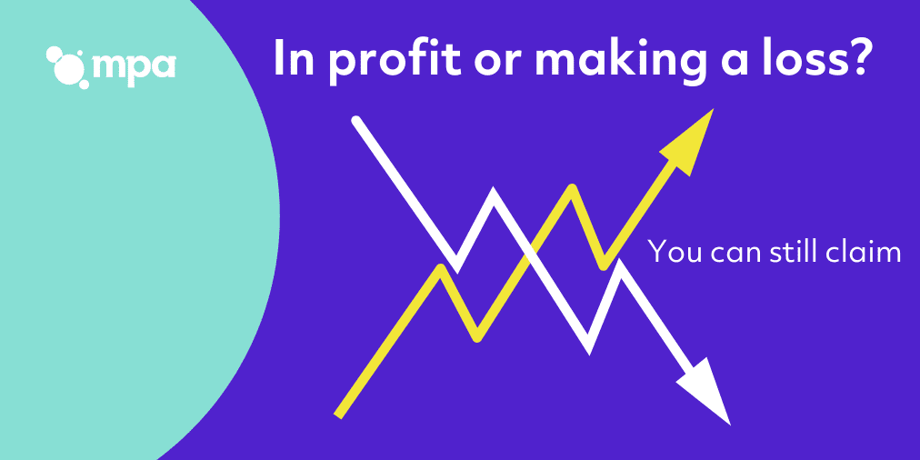 In profit or making a loss